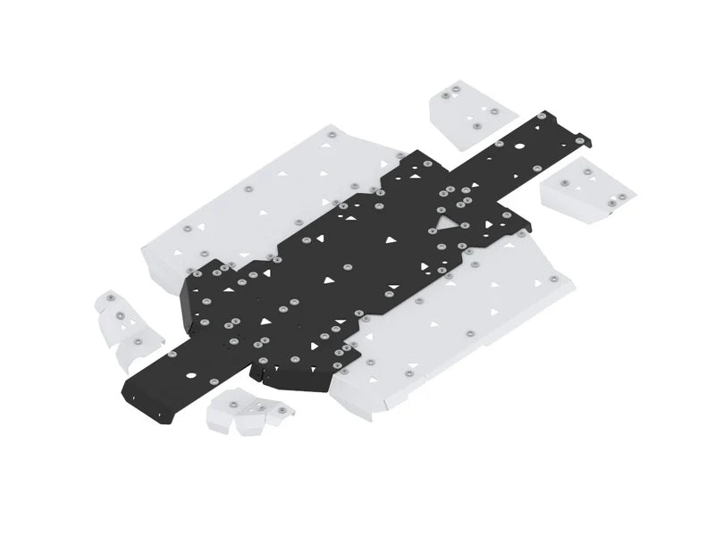 Skid plate full set (aluminum/plastic): CFMOTO UFORCE 600
