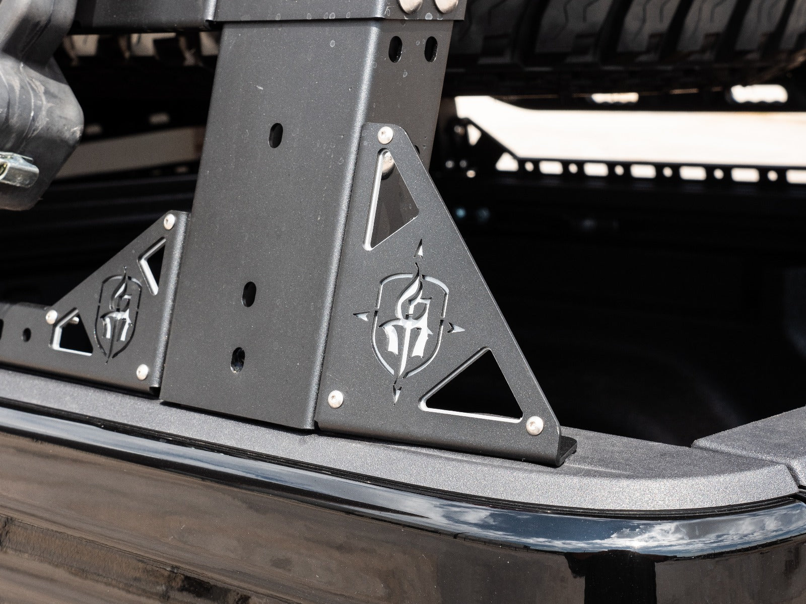 2005+ Toyota Tacoma Treck 5Ft. Bed Mid-Size Truck Adjustable Bed Rack System - Bracket Kit Included  - Texture Black