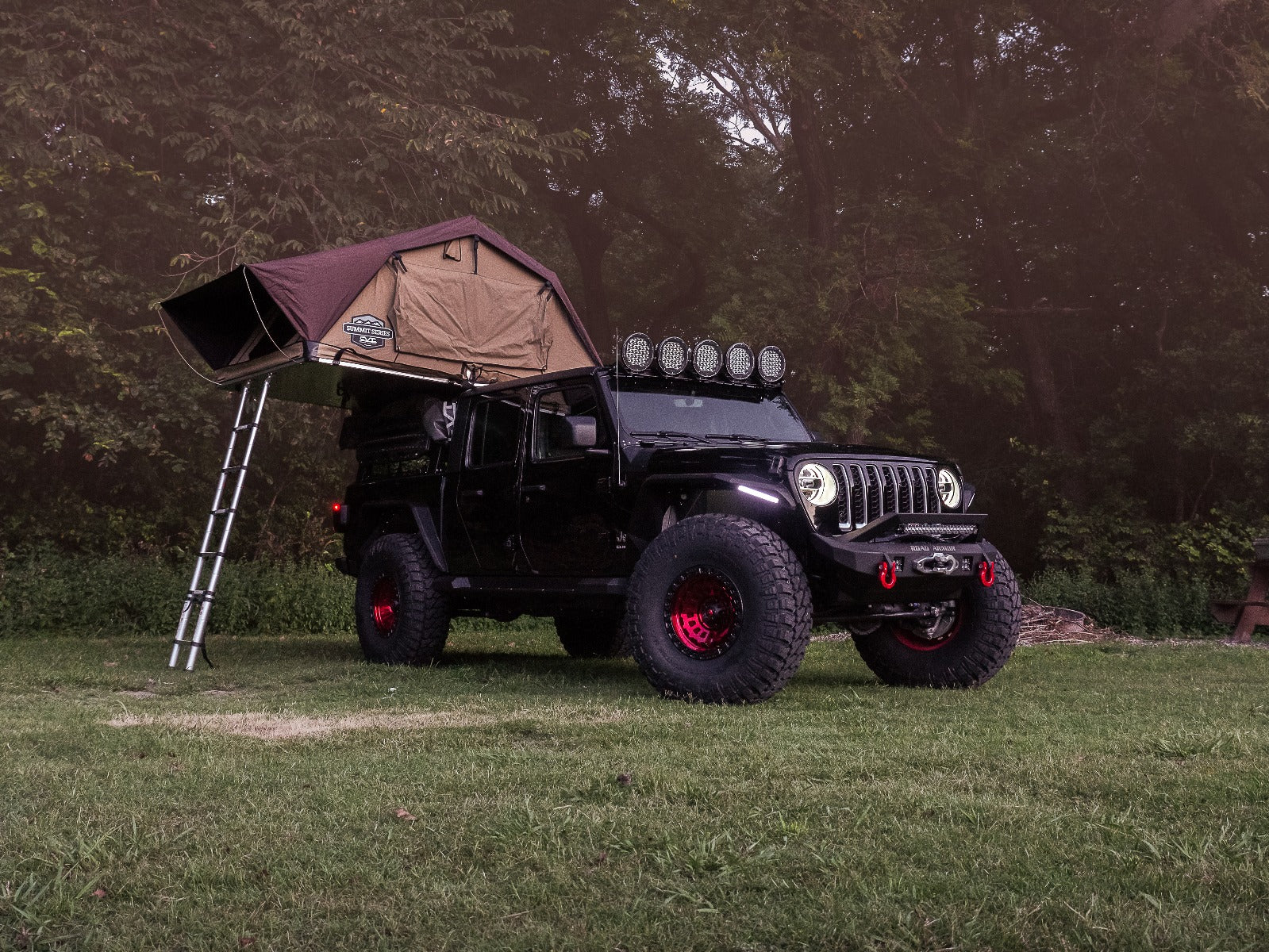 2005+ Toyota Tacoma Treck 5Ft. Bed Mid-Size Truck Adjustable Bed Rack System - Bracket Kit Included  - Texture Black