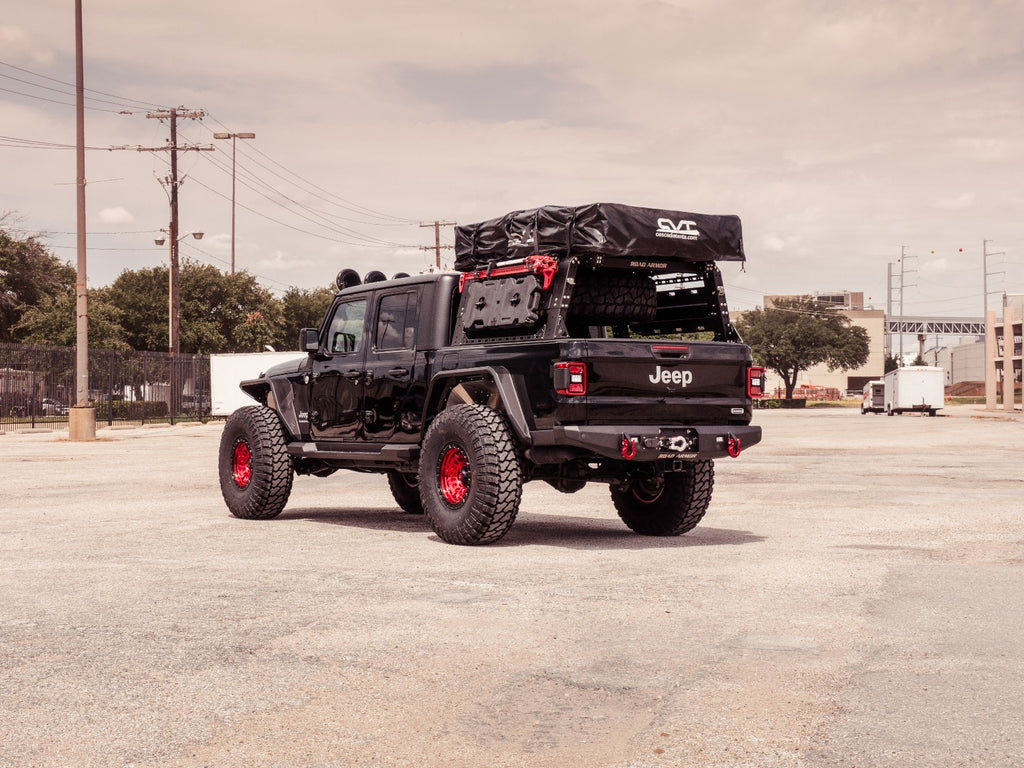 Treck 5Ft. Mid-Size Truck Beds - Adjustable Bed Rack System (Bracket Kit Not Included) - Texture Black