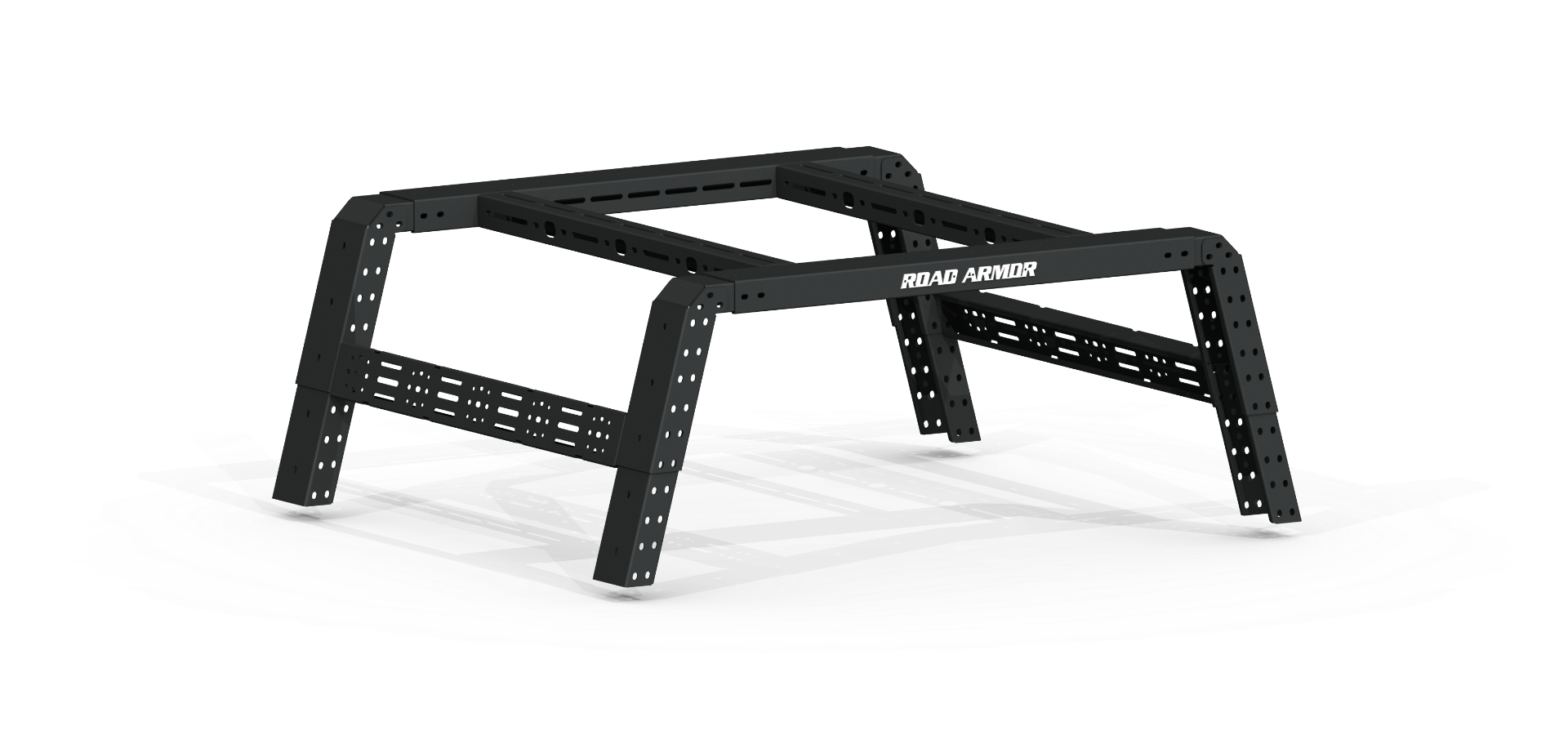 Treck 5Ft. Mid-Size Truck Beds - Adjustable Bed Rack System (Bracket Kit Not Included) - Texture Black