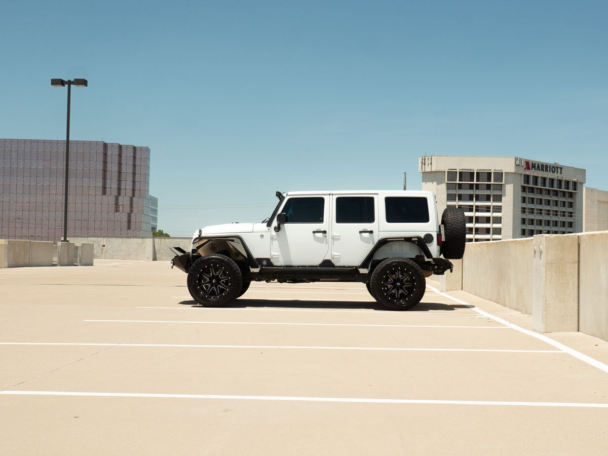 2007-2018 Jeep Jk Stealth Rear Bumper Mid Width W/ Tire Carrier Assembly - Texture Black