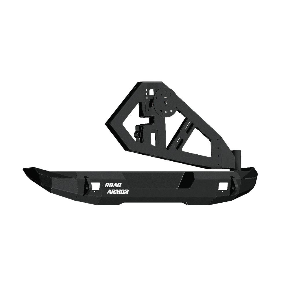 2007-2018 Jeep Jk Stealth Rear Bumper Mid Width W/ Tire Carrier Assembly - Texture Black
