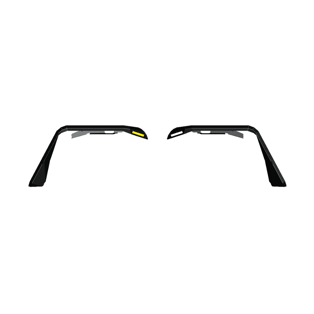 2007-2018 Jeep Jk Stealth Front Fender Flare Body Armor W/ Switchback Led Drl - Texture Black