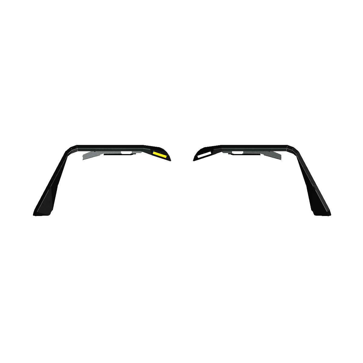 2007-2018 Jeep Jk Stealth Front Fender Flare Body Armor W/ Switchback Led Drl - Texture Black