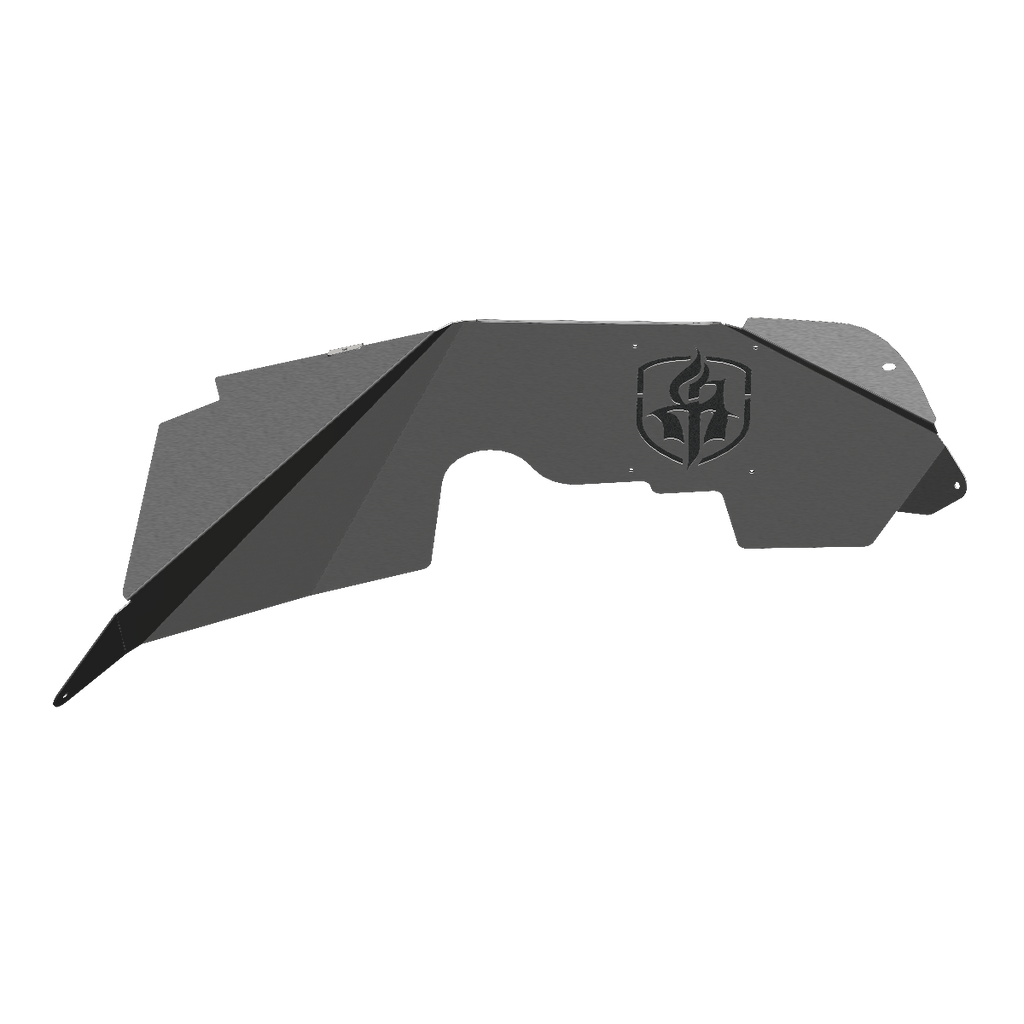 2007-2018 Jeep Jk Stealth Front Fender Liner Body Armor Raw Stainless Steel