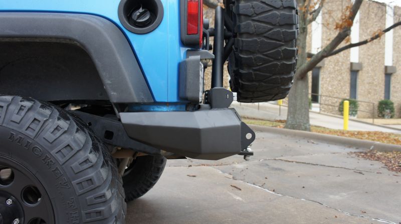 2007-2017 Jeep Jk Stealth Rear Non-Winch Bumper With Tire Carrier - Texture Black