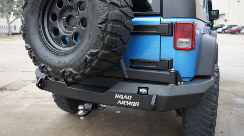 2007-2017 Jeep Jk Stealth Rear Non-Winch Bumper With Tire Carrier - Texture Black