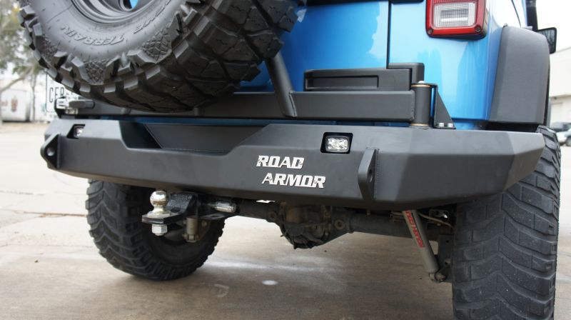 2007-2017 Jeep Jk Stealth Rear Non-Winch Bumper With Tire Carrier - Texture Black