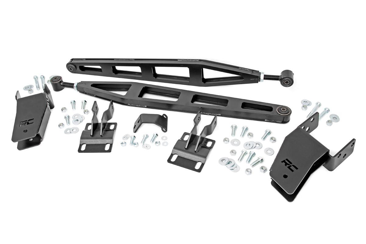 Rough Country Traction Bar Kit | Inverted U-bolts | 0-6 Inch | Ford Super Duty (08-16)