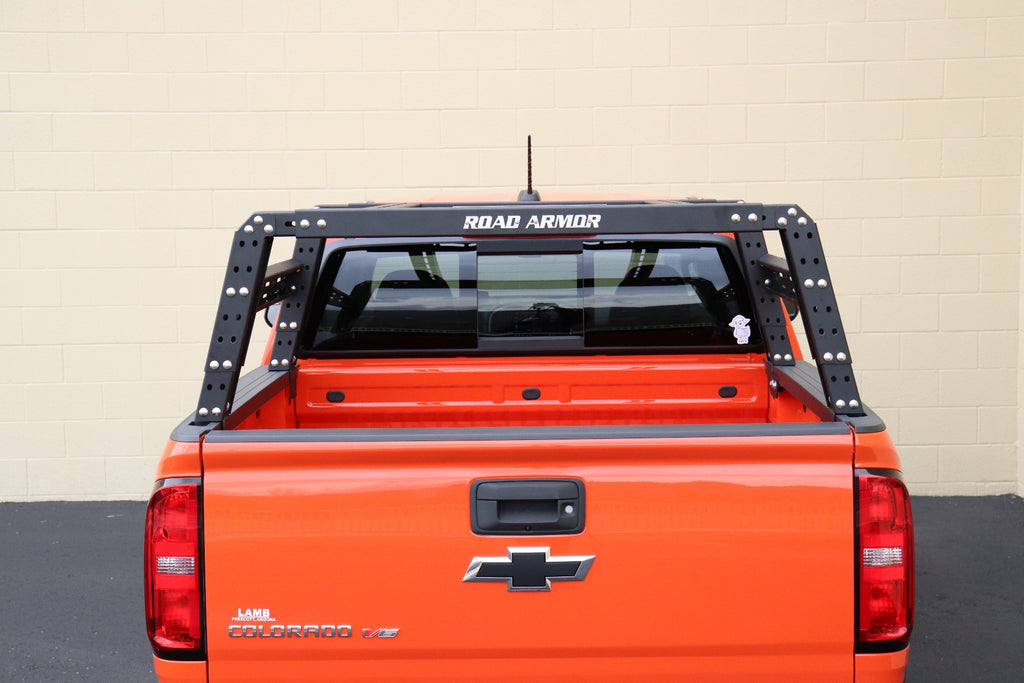 2015+ Gmc Canyon Treck 5Ft. Mid-Size Truck Beds, Adjustable Bed Rack System - Bracket Kit Included  - Texture Black