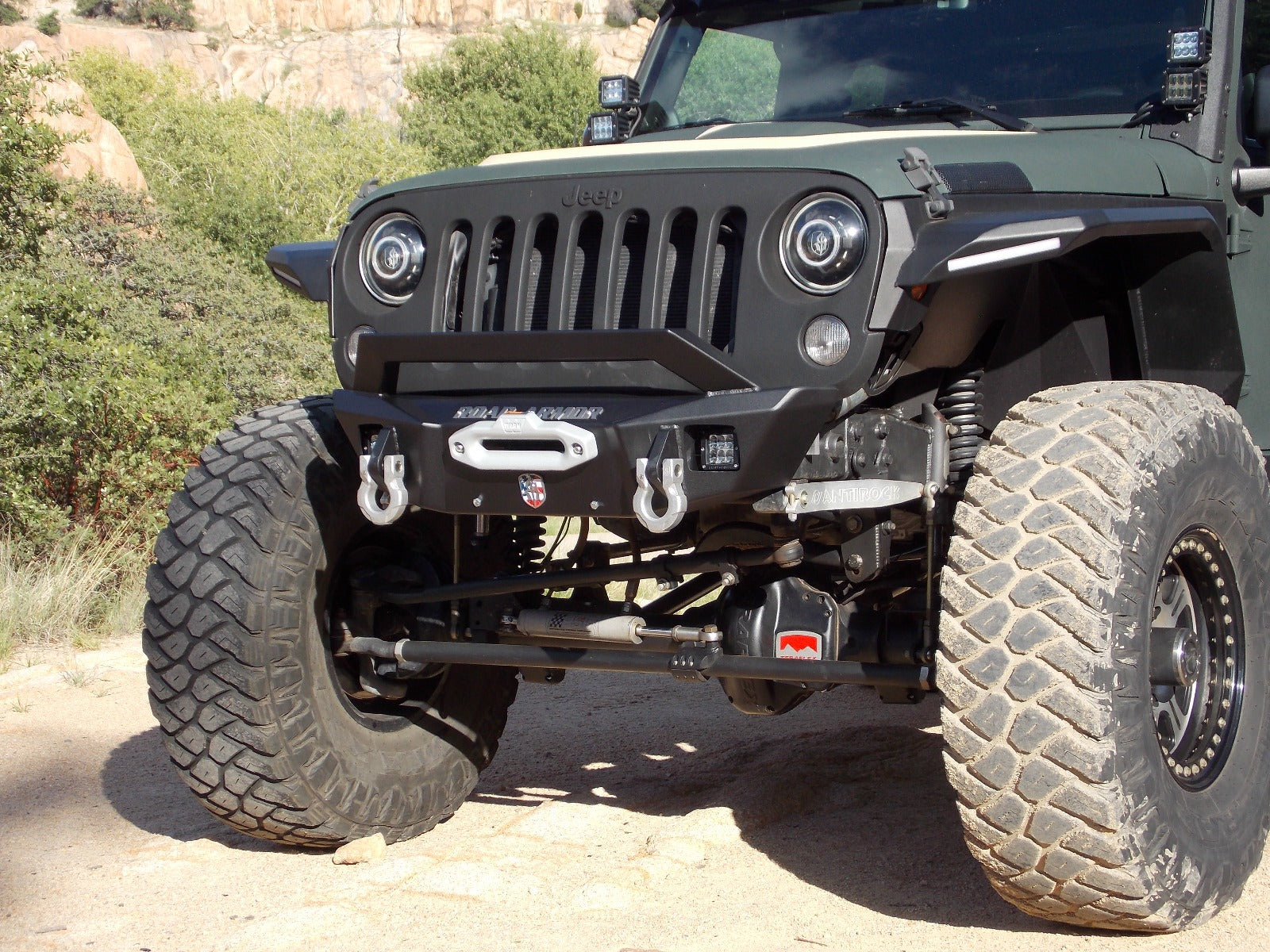 2018+ Jeep Wrangler Stealth Front Winch Bumper Sheetmetal Guard Competition Cut - Texture Black Warn Vr Evo