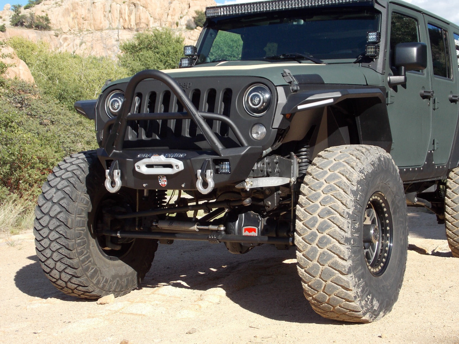 2007+ Jeep Jl Rubicon Stealth Front Winch Bumper Stinger Guard Competition Cut - Texture Black Warn Vr Evo