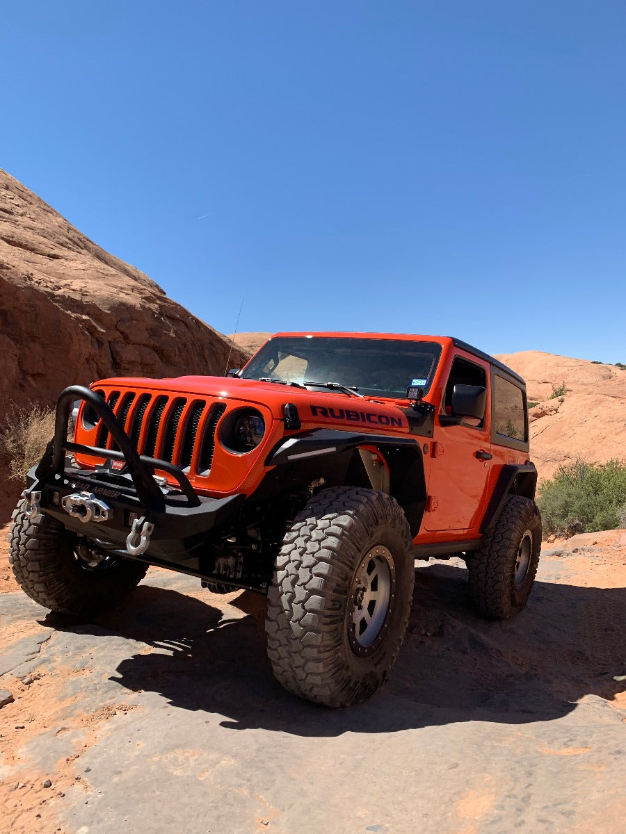 2018+ Jeep Jl Rubicon Stealth Front Winch Bumper Stinger Guard Mid Width - Texture Black Warn Zeon