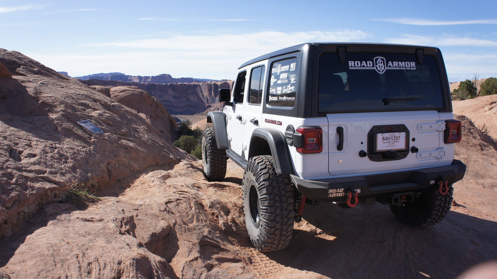 2018-2021 Jeep Jl Rubicon Stealth Rear Bumper Mid Width Only, W/ Tire Carrier Hole - Texture Black