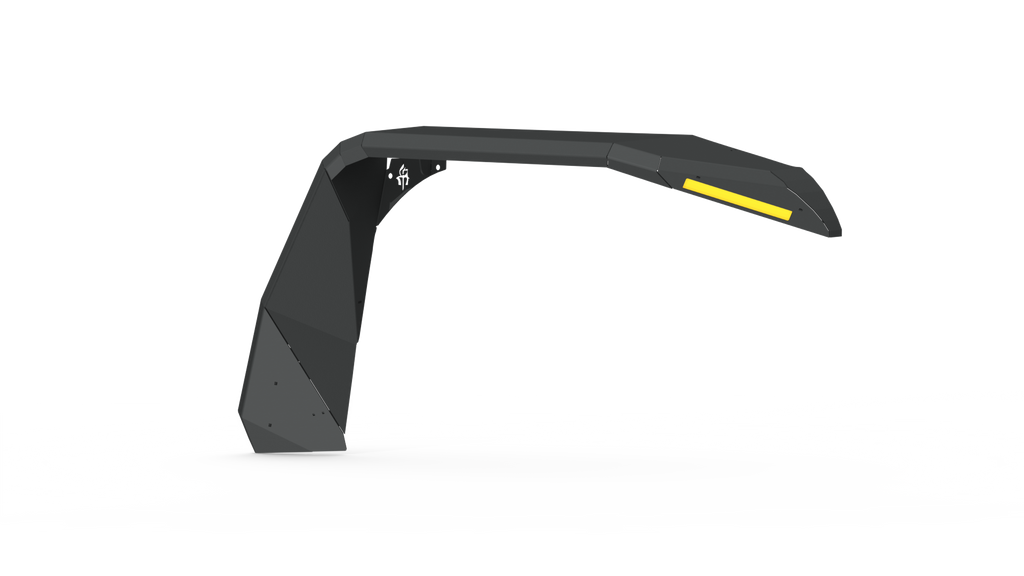 2018+ Jeep Jl Rubicon Stealth Front Fender Flare Jl Body Armor W/ Switchback Led Drl - Texture Black