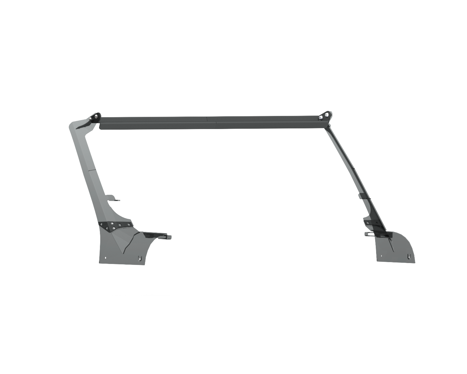 2018+ Jeep Wrangler/Gladiator Stealth A-Pillar 50-Inch Light Arch Bracket (Used With Kit 518Lmp##) - Texture Black