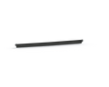 A single 2018+ Jeep Wrangler/Gladiator Stealth A-Pillar 50-Inch Light Arch Bracket (Texture Black, for Kit 518Lmp##) with a sleek, cylindrical shape and subtle pattern rests on a white surface, its finish smooth and modern.