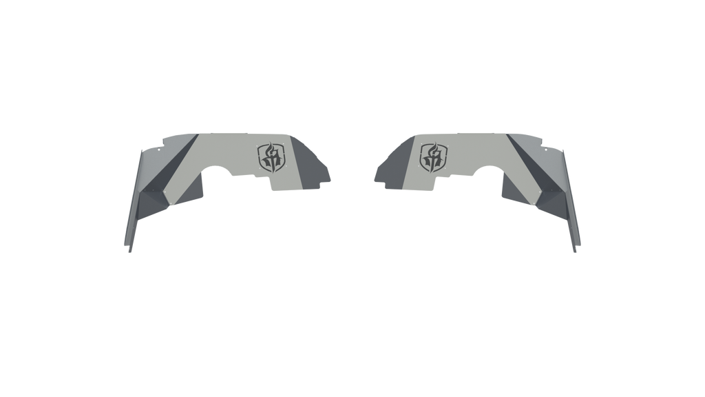 2018+ Jeep Jl Rubicon Stealth Front Fender Liner Jl Body Armor Raw Stainless Steel