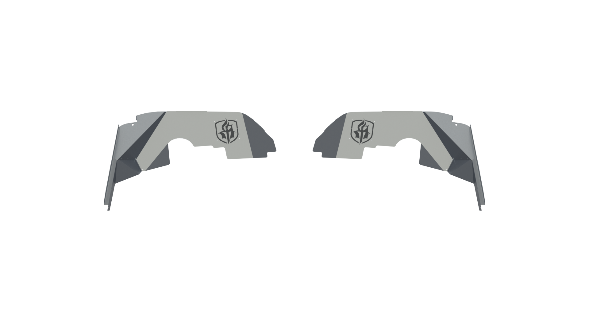 2018+ Jeep Jl Rubicon Stealth Front Fender Liner Jl Body Armor Raw Stainless Steel