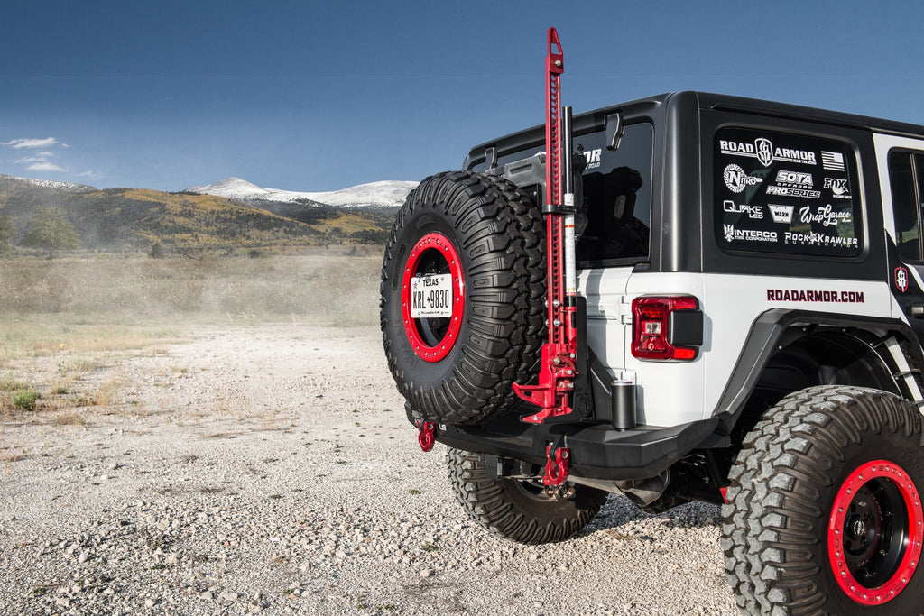 2007-2020 Jeep Jl Rubicon Stealth Rear Tire Carrier 4 Gallon Rotopax Mount - Texture Black