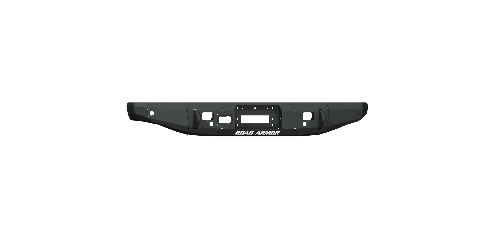 2020+ Jeep Jt Sport Stealth Rear Winch Bumper, 9500Lb Remote Winch  - Texture Black