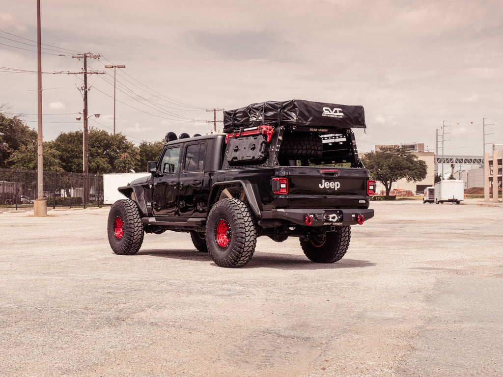 2020+ Jeep Jt Sport Stealth Rear Fender Flare Gladiator Body Armor - Texture Black