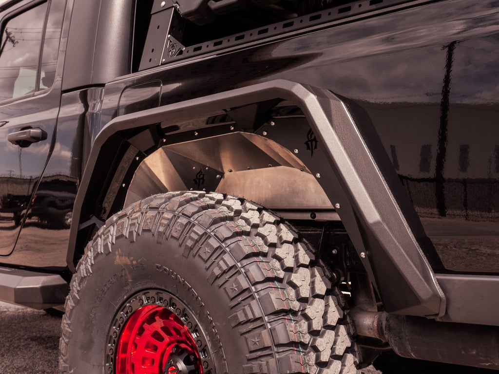 2020+ Jeep Jt Sport Stealth Rear Fender Flare Gladiator Body Armor - Texture Black