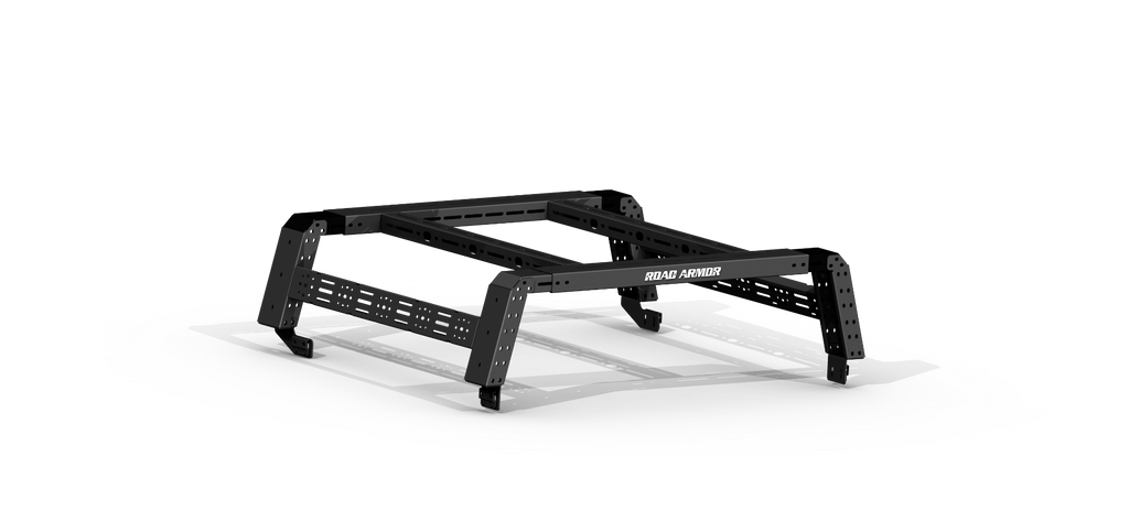 2005+ Toyota Tacoma Treck 5Ft. Bed Mid-Size Truck Adjustable Bed Rack System - Bracket Kit Included  - Texture Black