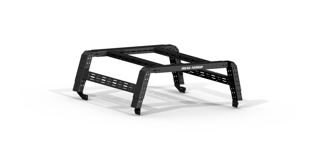 2005+ Toyota Tacoma Treck 5Ft. Bed Mid-Size Truck Adjustable Bed Rack System - Bracket Kit Included  - Texture Black