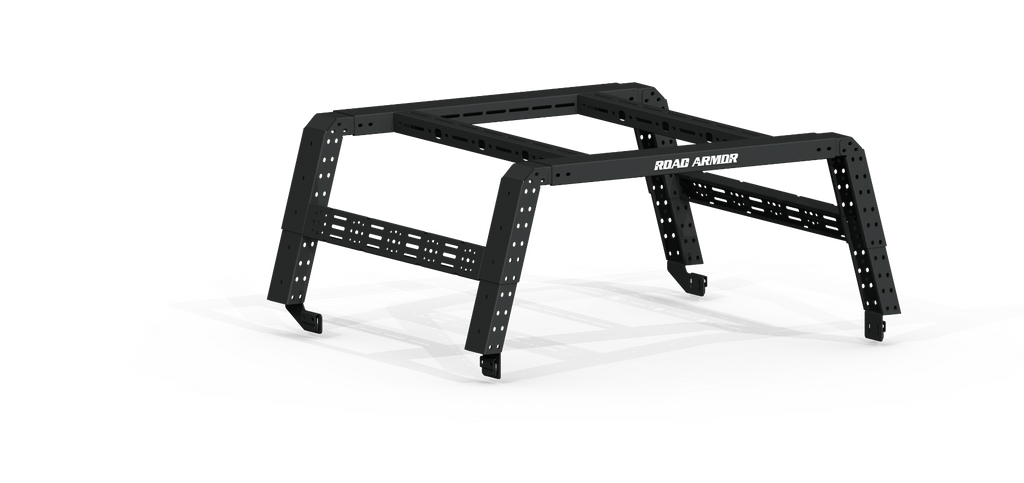 2005+ Toyota Tacoma Treck 5Ft. Bed Mid-Size Truck Adjustable Bed Rack System - Bracket Kit Included  - Texture Black