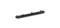 The 2020+ Jeep JT Sport Stealth Running Board Step Gladiator (4 Door) in texture black features four evenly spaced vertical holders and a central red digital display, shown on a plain white background with a white, irregular shadow.