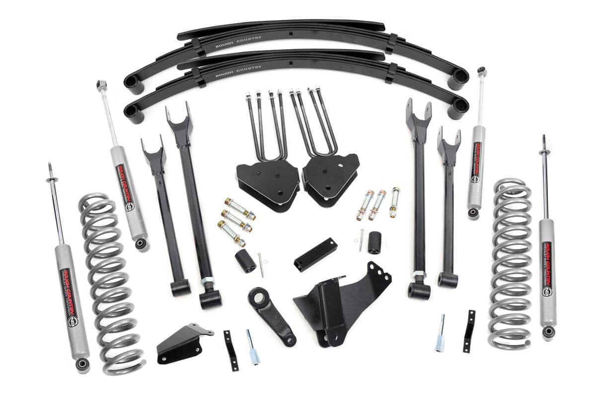 8 Inch Lift Kit | 4 Link | RR Springs | Ford Super Duty 4WD (05-07)