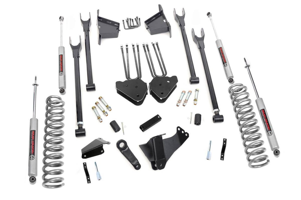 8 Inch Lift Kit | 4 Link | RR Blocks | Ford Super Duty 4WD (05-07)