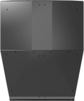 A large, matte black, polygonal Kolpin Aluminum Roof for Honda Talon 2020+ with a slightly tapered lower half and vertical symmetry. Its smooth surface has visible screws and panel seams, highlighting its industrial design. No visible controls or branding