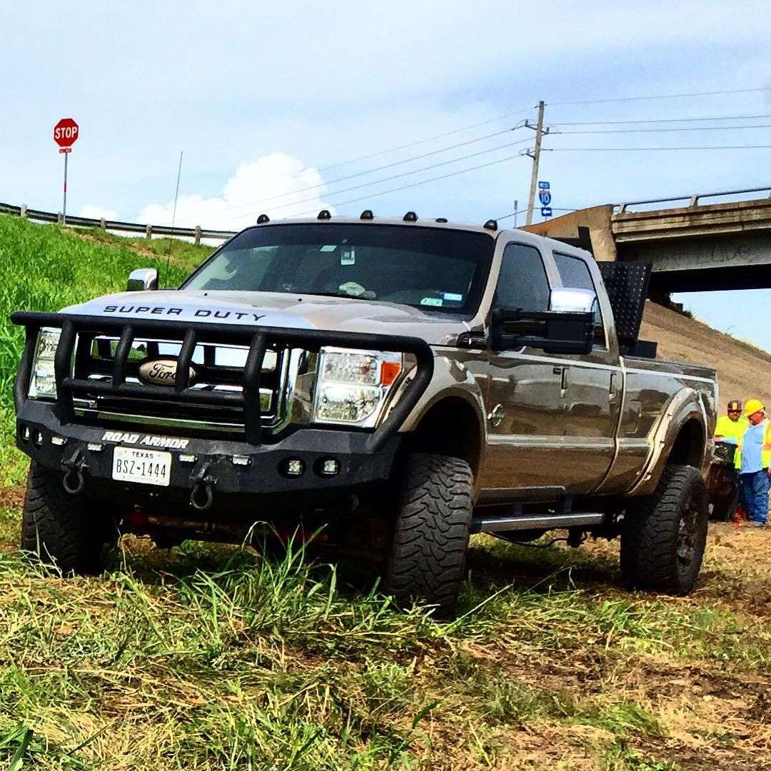 2011-2016 Ford F-250 Stealth Front Winch Bumper Titan Ii Guard Standard Flare - Texture Black Warn 16.5Ti