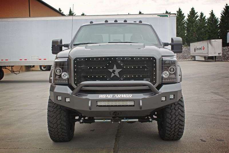 2011-2016 Ford F-250 Stealth Front Non-Winch Bumper Pre-Runner Guard - Texture Black