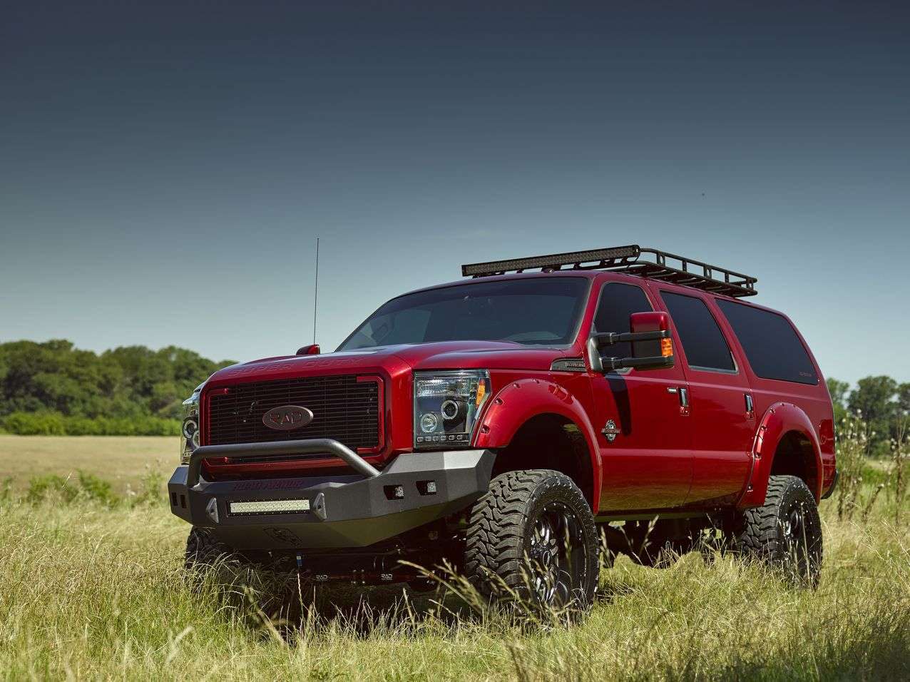 2011-2016 Ford F-250 Stealth Front Non-Winch Bumper Pre-Runner Guard - Texture Black
