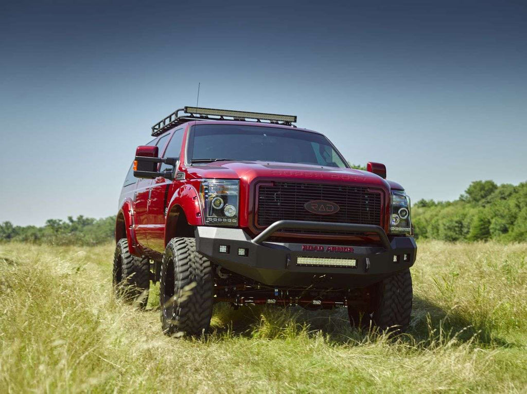 2011-2016 Ford F-250 Stealth Front Non-Winch Bumper Pre-Runner Guard - Texture Black