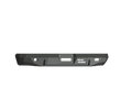 A black, angular Stealth Rear Winch Bumper for 2000-2005 Ford Excursion features a centered winch mount compatible with Warn M8000 or 9.5Xp, two tow hook openings, and ROAD ARMOR logo on the right—rugged, geometric matte finish.