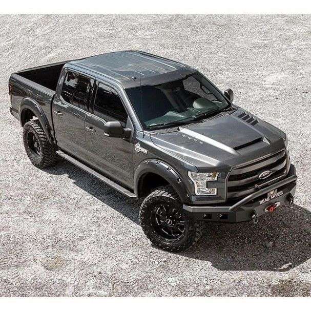 2015-2017 Ford F-150 Stealth Front Winch Bumper Pre-Runner Guard - Texture Black Warn M12000, Smittybilt Xrc