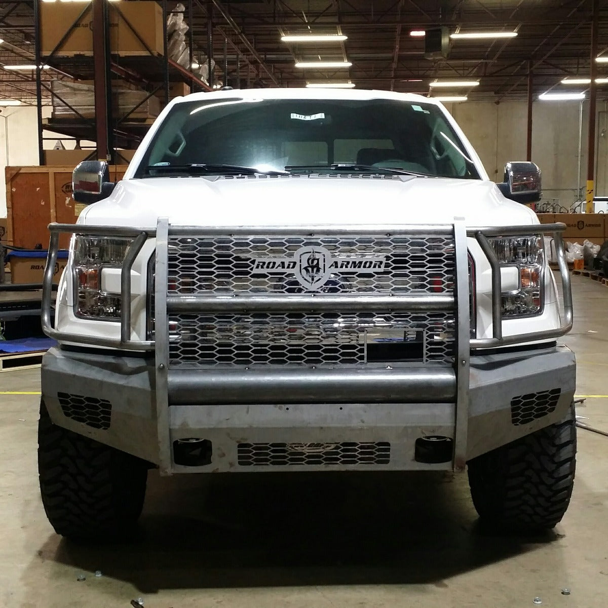 2015-2017 Ford F-150 Vaquero Front Non-Winch Bumper Full Guard - Texture Black