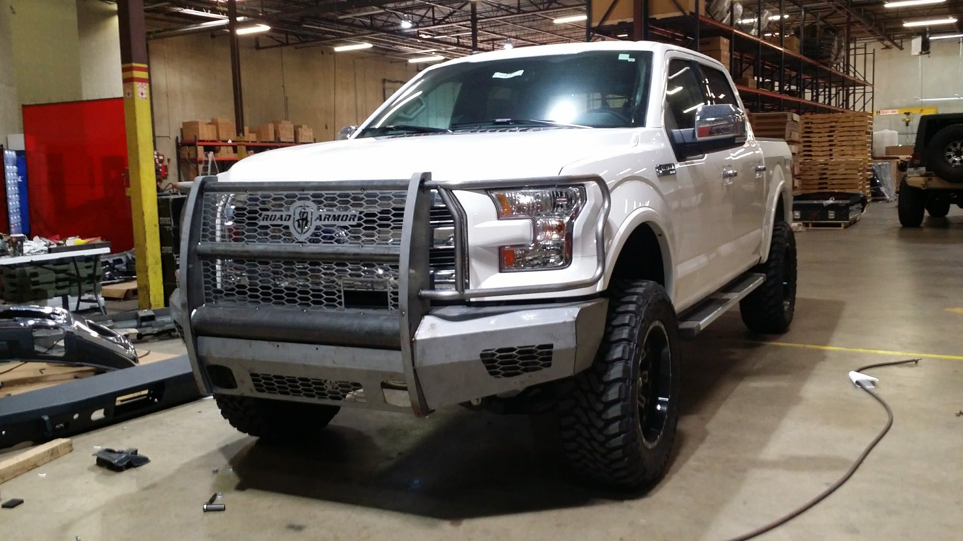2015-2017 Ford F-150 Vaquero Front Non-Winch Bumper Full Guard - Texture Black