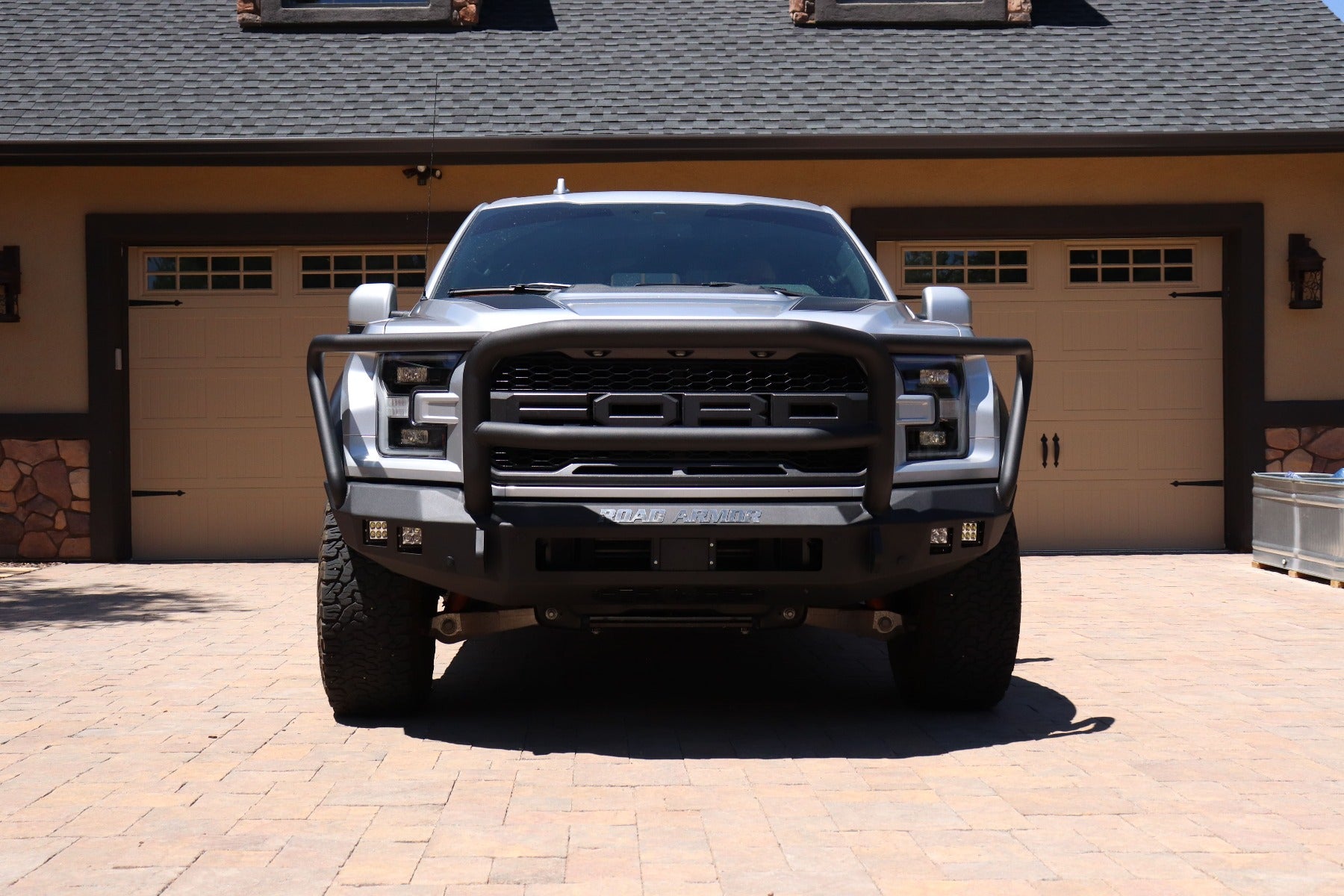 2017-2021 Ford Raptor Stealth Front Non-Winch Bumper Lonestar Guard - Texture Black