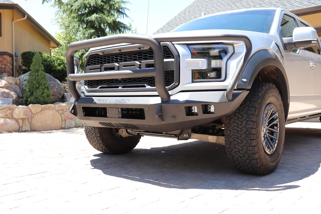 2017-2021 Ford Raptor Stealth Front Non-Winch Bumper Lonestar Guard - Texture Black