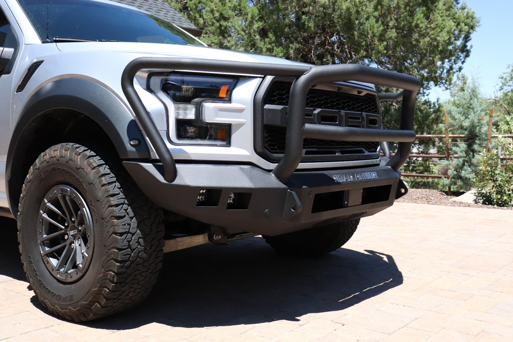 2017-2021 Ford Raptor Stealth Front Non-Winch Bumper Lonestar Guard - Texture Black