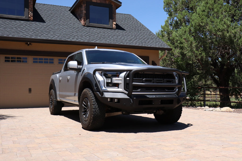 2017-2021 Ford Raptor Stealth Front Non-Winch Bumper Lonestar Guard - Texture Black