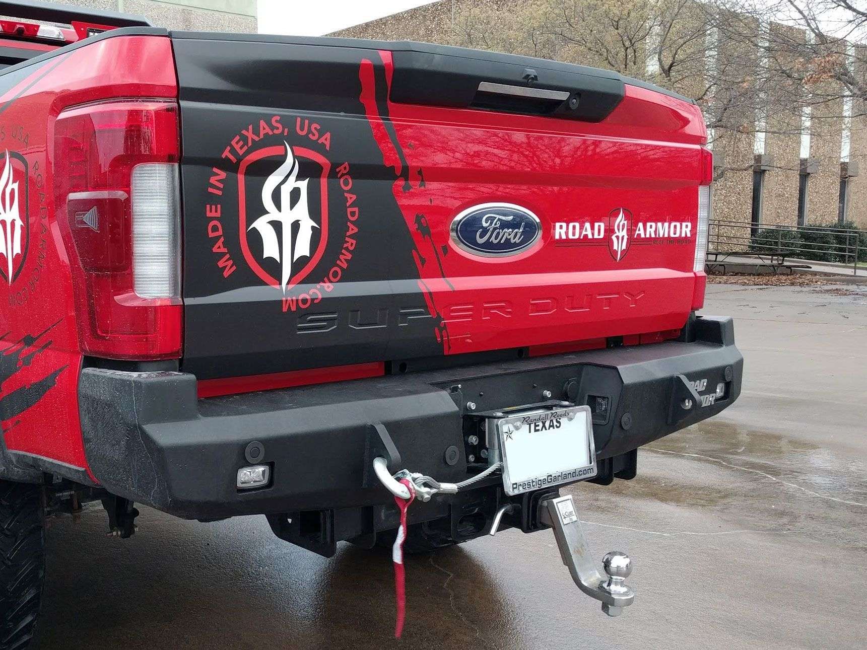 2017+ Ford F-250 Stealth Rear Winch Bumper - Texture Black Warn M8000 Or 9.5Xp
