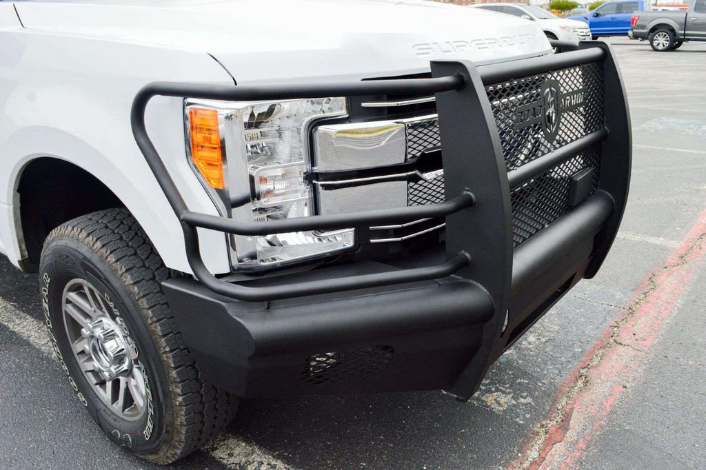2017-2021 Ford F-250 Vaquero Front Non-Winch Bumper Full Guard - Texture Black
