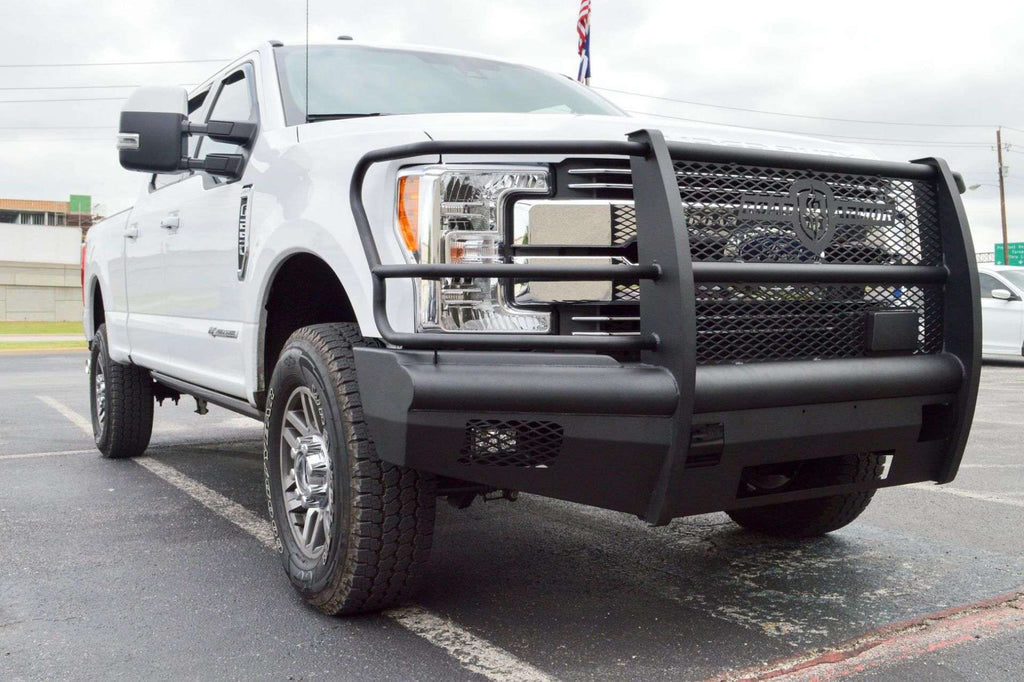 2017-2021 Ford F-250 Vaquero Front Non-Winch Bumper Full Guard - Texture Black